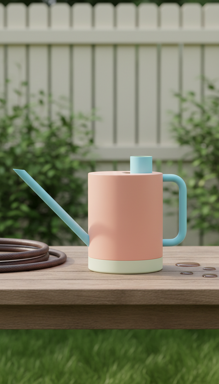 Large-Capacity Watering Can With Soft Spout