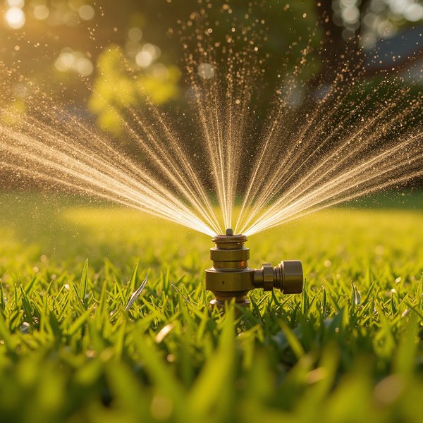 Oscillating Lawn Sprinkler with Adjustable Coverage